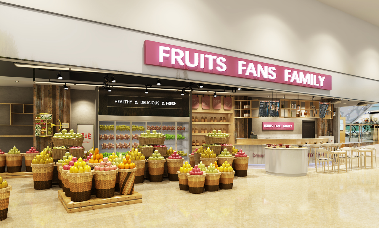 韩国水果店装修效果图图片